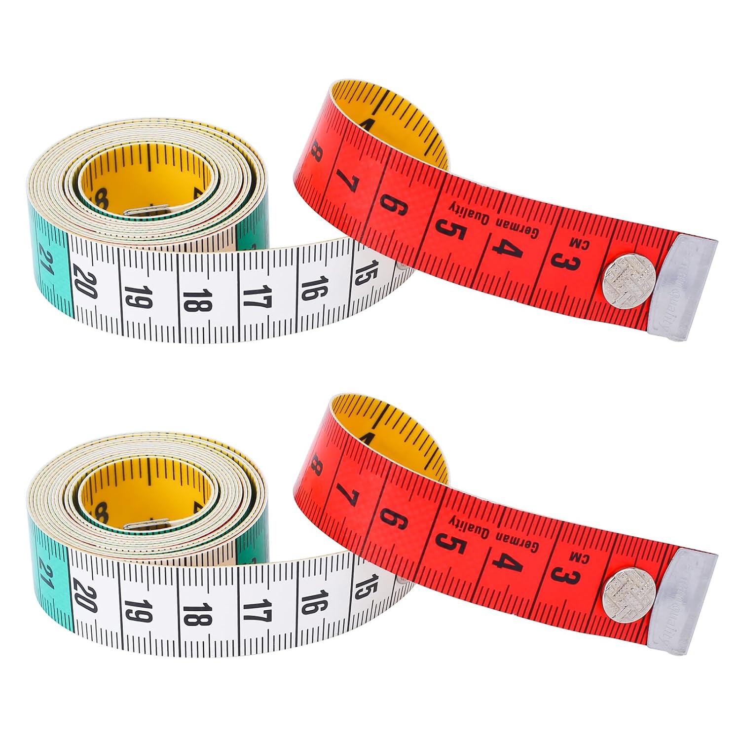 2 pcs DoubleSided Tailor Measuring Tape, 150cm/60inch Measuring Tape