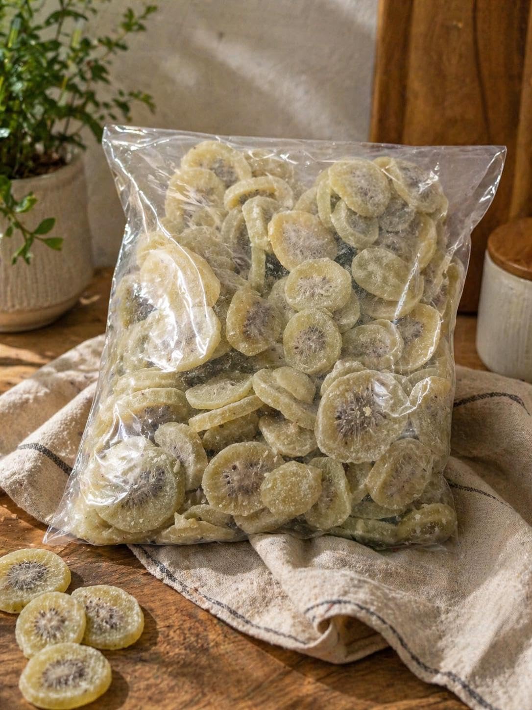 Kiwi Disidratato A Fette 1Kg Snack Naturale Frutta Essiccata Origine Thailandia Senza Coloranti Ideale Per Yogurt Dolci Snack Salutare Ricco Di Fibre Energia Naturale