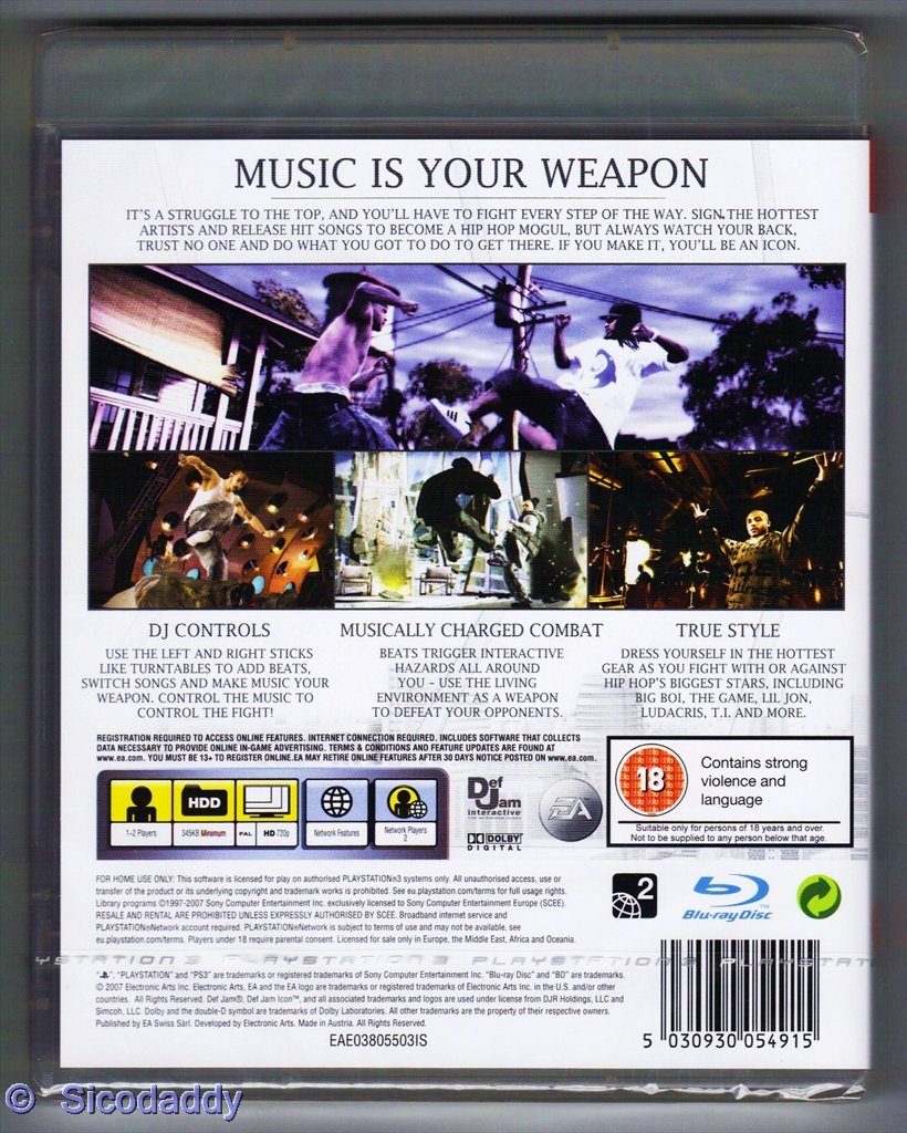 Amazon.com: Def Jam: Icon (PS3) : Video Games