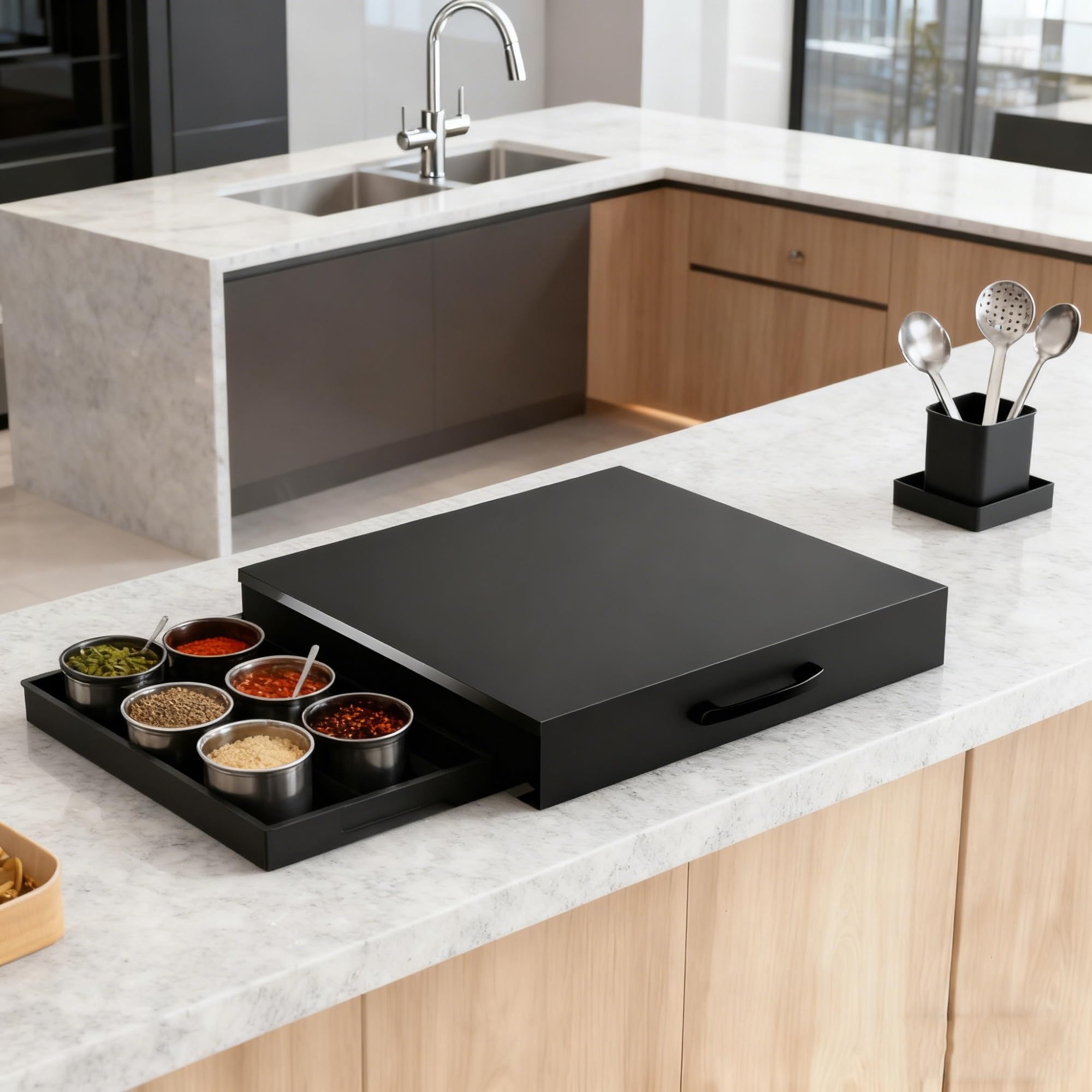 Cubierta de cocina de gas y tabla de cortar para cocina de inducción, protector de estufa para encimera de cocina, cubierta versátil 2 en 1