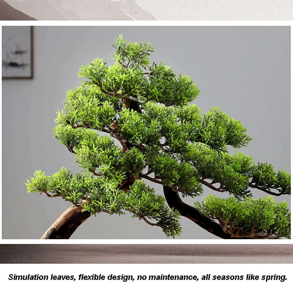 Bonsai Pianta Artificiale Bonsai Tree Simulazione Pianta in Vaso Zen Falso Pianta Verde Accogliente Bonsai Bonsai Adatto for Soggiorno Interni Desktop Decoration Pianta Artificiale Bonsai