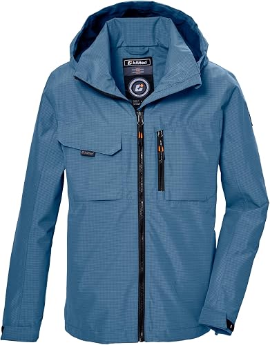 Killtec Niños Chaqueta funcional es impermeable/chaqueta al aire libre con capuc