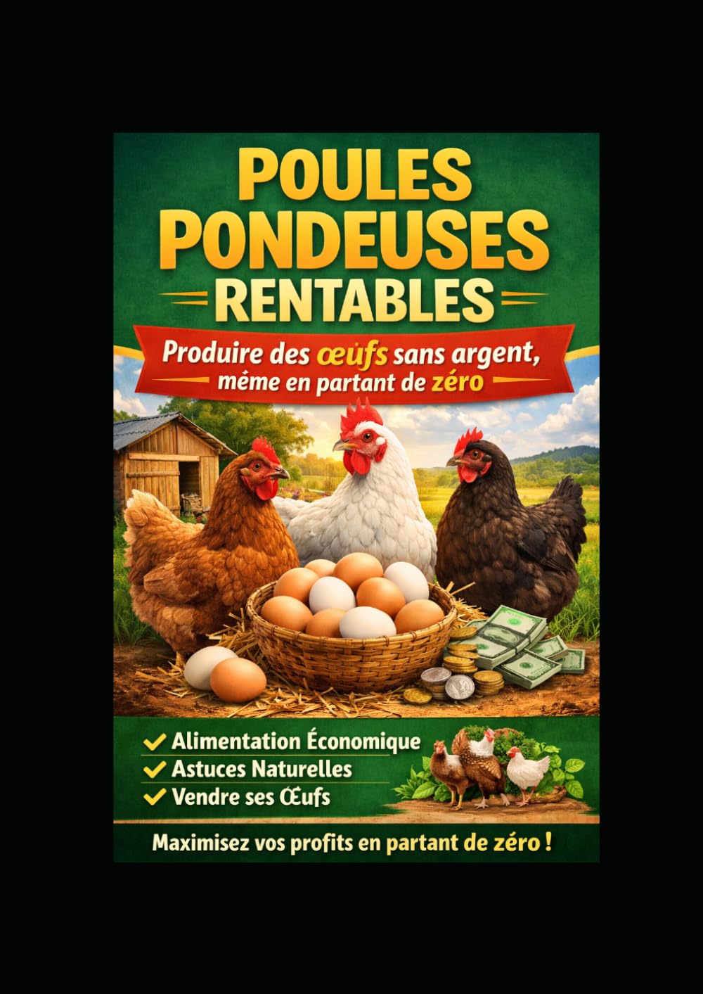 POULES PONDEUSES RENTABLES: Produire des œufs sans argent, même en partant de zéro (Pratiques d élevage des animaux domestiques pour les débutants)