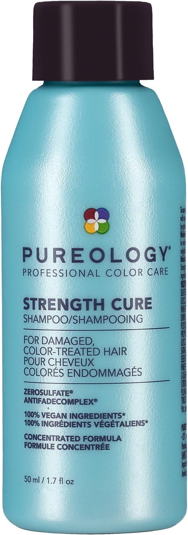 Strength Cure Shampoo - For Damaged or Color Treated Hair, Hair Strengthening & Prevents Breakage, Seals Split Ends, Vegan & Sulfate-Free