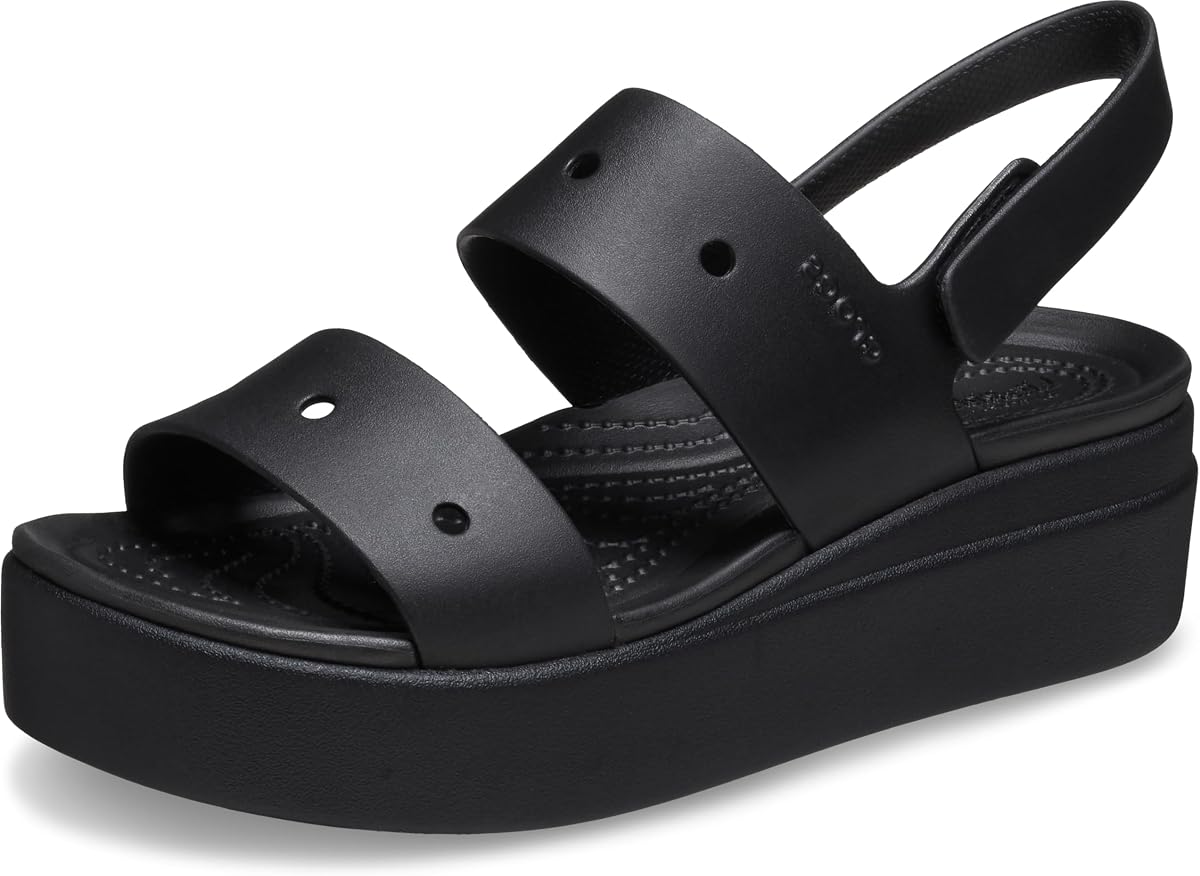 Crocs Brooklyn 4U Low Wedges, Sandalias de cuña con plataforma para mujer