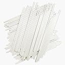100 Count 6 INCH White Paper Lollipop Sticks,Cake Pop Sticks,Sucker Sticks for Cookies,Rainbow Candy,Chocolate,Cake Topper(Dia 4mm)