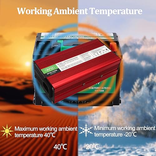 Miniatura 5 de Cargador de batería de 42 V 10 A para batería de litio de 10 S 36 V, cargador de batería de 36 V, caja de aluminio roja con enchufe macho XT60