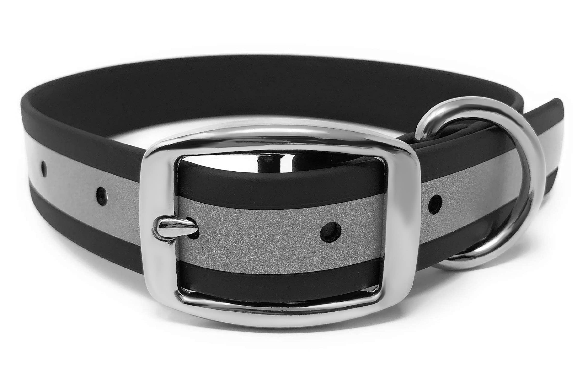 Collier de chien réglable avec boucle métallique pour moyen chien