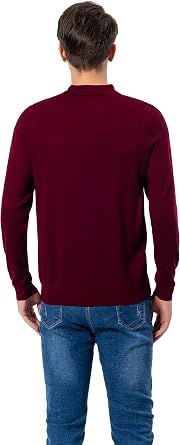Men's 100% Extrafine Merino Wool Long Sleeve Polo