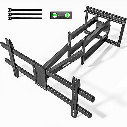 monTEK Long Arm TV Wall Mount for Most 43-90 Inch TVs, 42.5 Inch Long Extension TV Mount Swivel and Tilt, Full Motion Wall Mount Tv Bracket Fit Max VESA 800 x 400mm, Up to 132 lbs, 16”,18” Studs - 43"-90" TV / 42.5" Double Long Arm