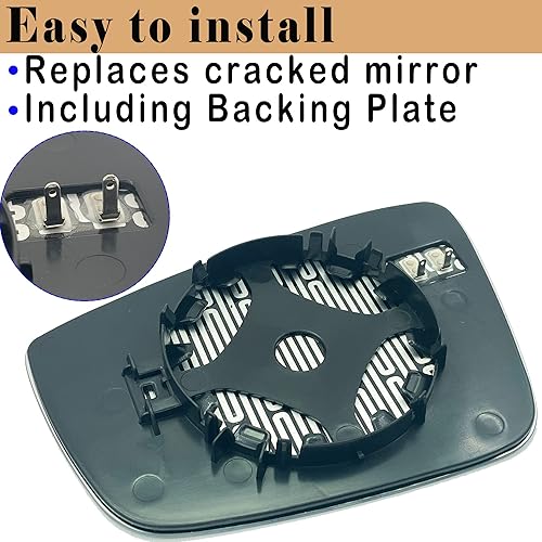 Miniatura 5 de VW - Espejo retrovisor calefactable para el lado del pasajero, compatible con Volkswagen VW Passat 2011-2018, Beetle, Jetta, espejo lateral derecho