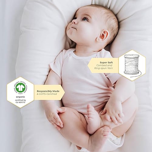Miniatura 5 de Burt's Bees Baby Body unisex para bebé, paquete de 5 unidades de manga corta y larga de una pieza, 100% algodón orgánico
