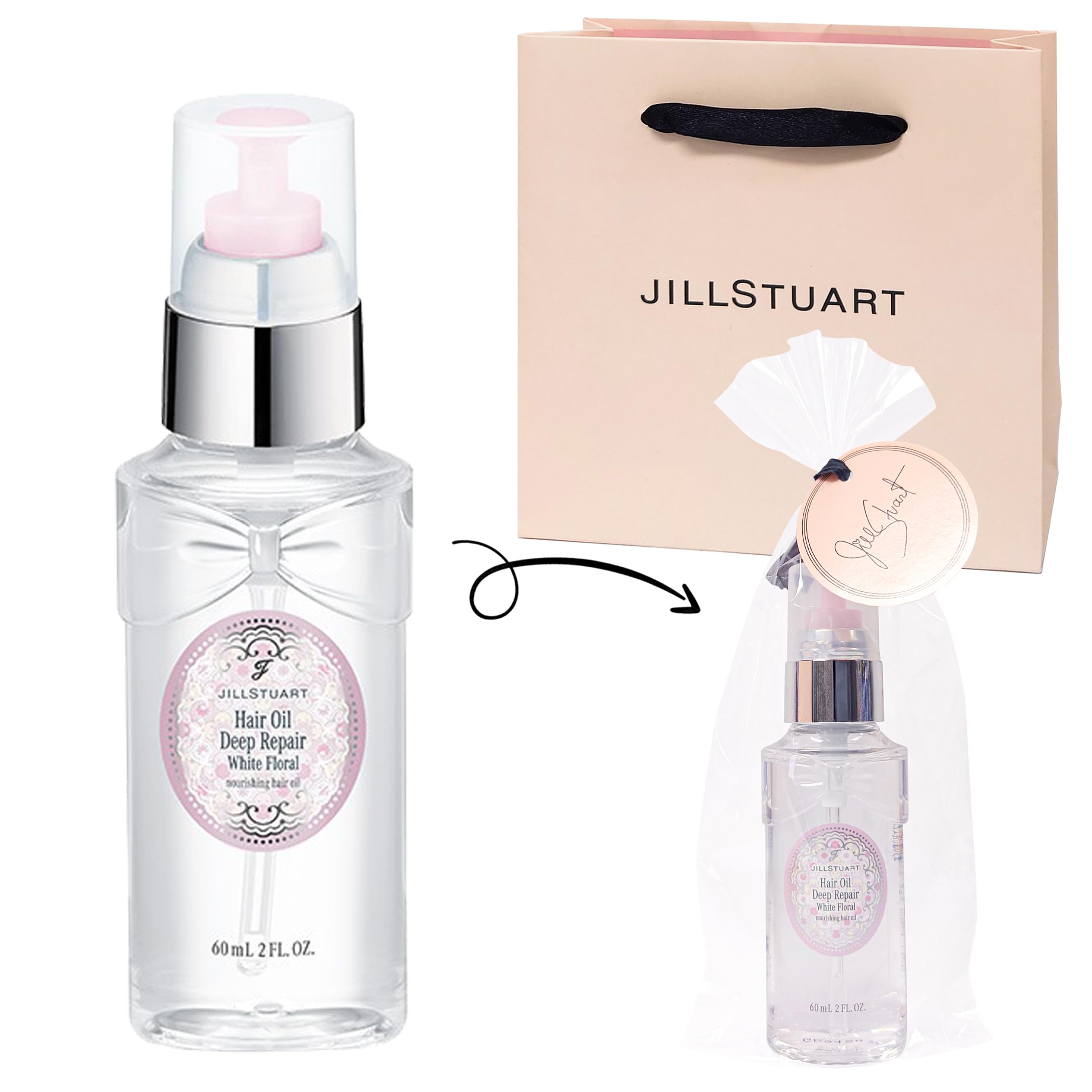 ジルスチュアート ディープヘッドクレンズ ヘアオイル ホワイトフローラル セット JILL STUART [ラッピング済] ジルスチュアート ディープ ヘッド