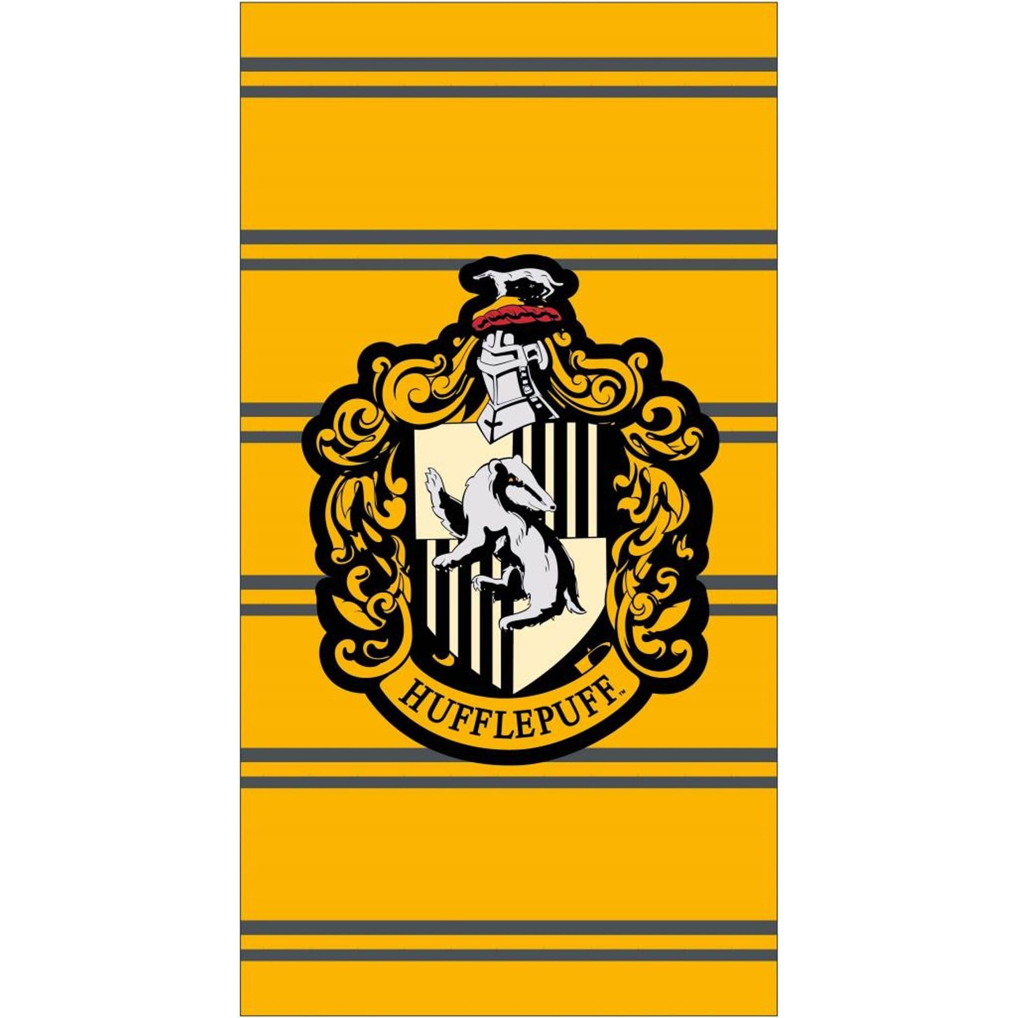 Harry Potter Yellow Huffelpuff Microfibre Polyester Quick Dry Towel For Bath, Beach And Swimming