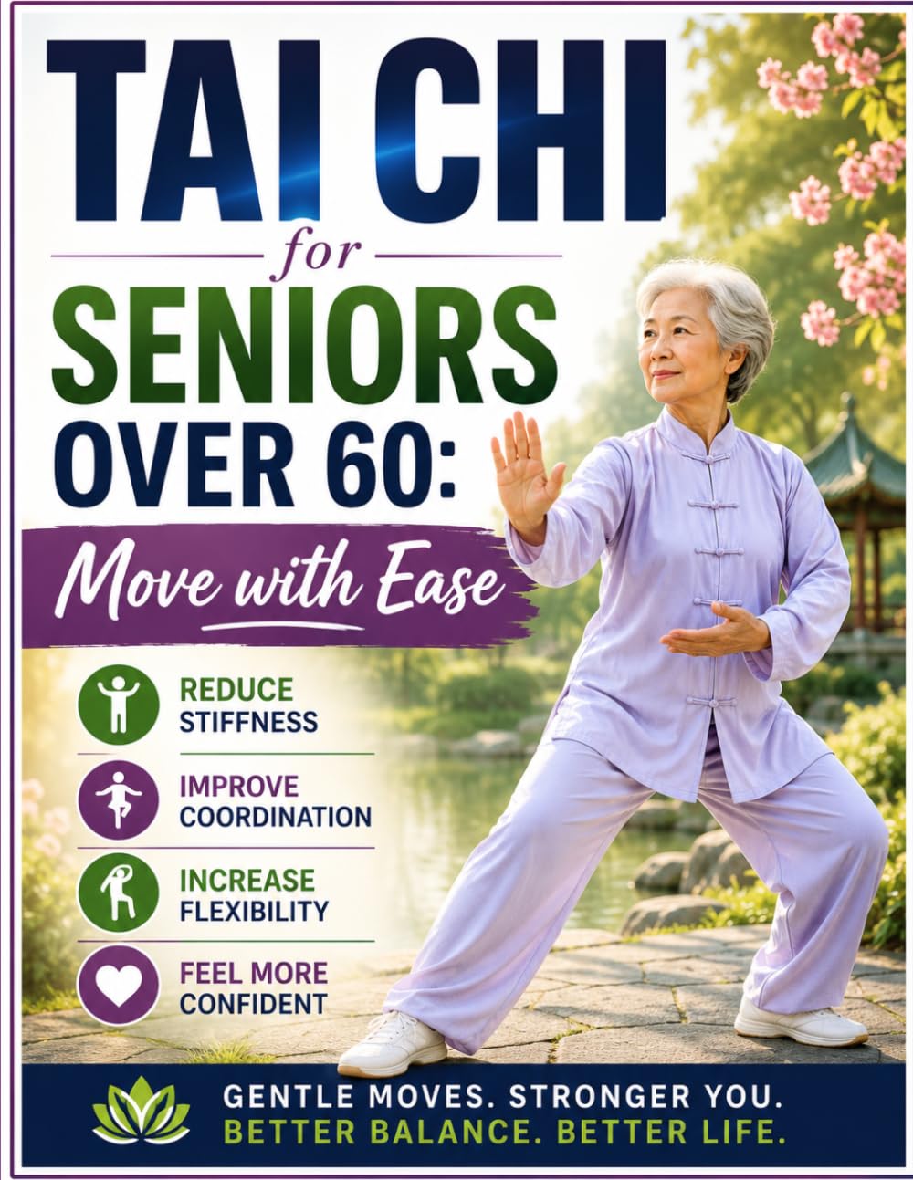 Tai Chi for Seniors Over 60: Move with Ease: Simple Tai Chi Routines to Reduce Stiffness, Improve Coordination, Increase Flexibility, and Feel More Confident