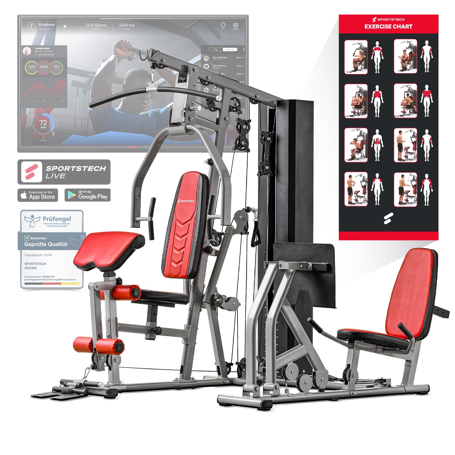 Sportstech Einzigartige Premium Kraftstation
