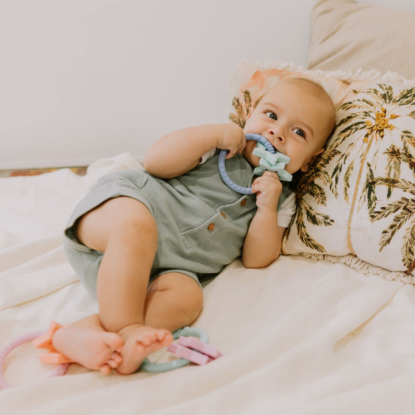 Jellystone Designs Star Teether - Soft Blue. Silicone Baby Teething Toy. Suitable for Boys & Girls 4 Months + - Image 3