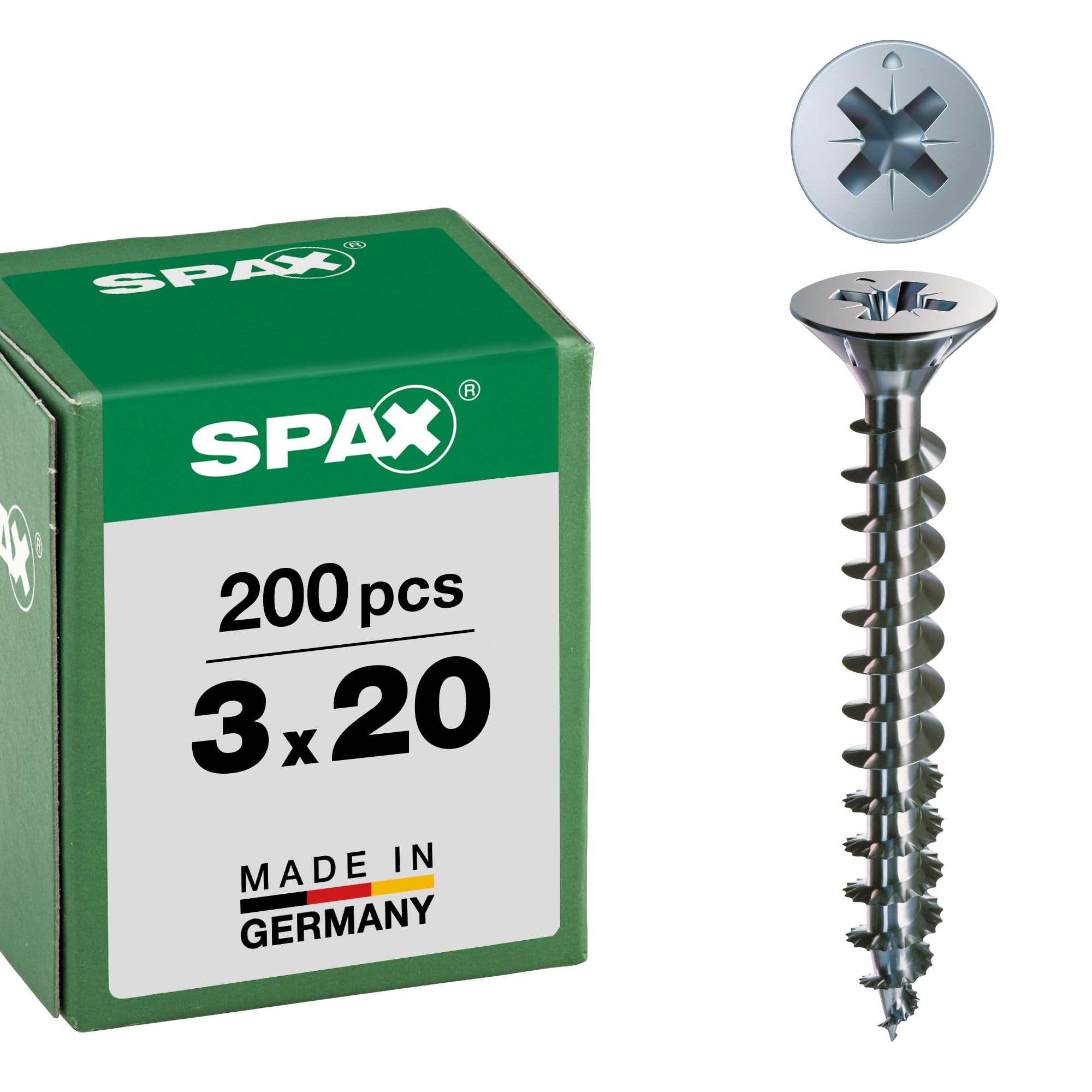 SPAX - Tornillo cincado claro, 4,0 x 40 mm, 200 Unidades — view 65