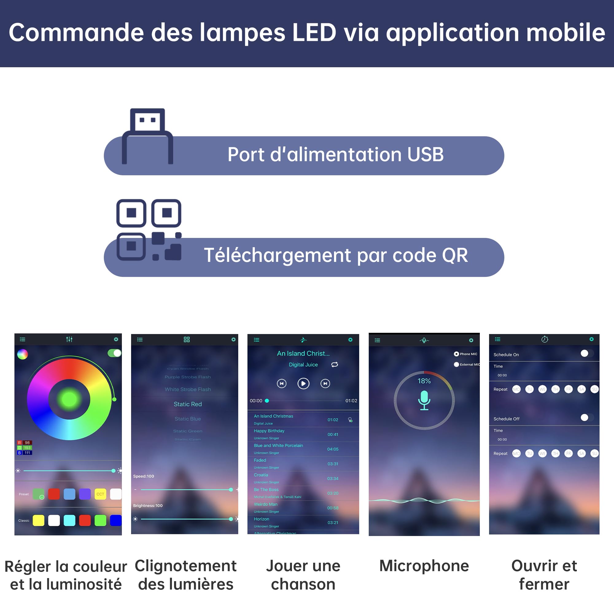 Meuble TV 200 Cm Noir Brillant avec LED RGB, Banc TV Moderne avec Rangement Fermé Et Étagère Transparente, Meuble Télé Salon pour Téléviseur Jusqu'à 75 Pouces, Design Contemporain Noir-C