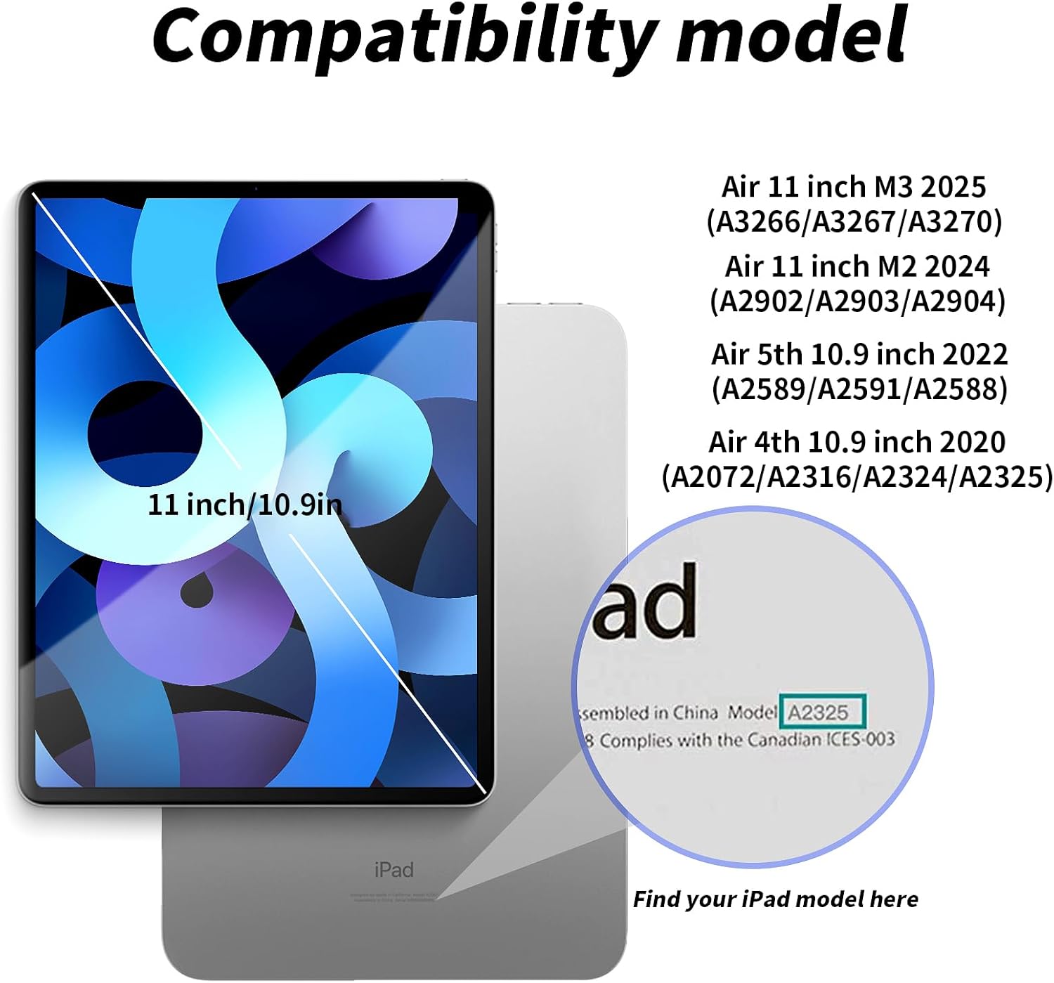 Keyboard Case for iPad Air 11 Inch M4/M3/M2 2026/2025/2024, iPad Air 5th/4th Generation 10.9 in 2022/2020, Detachable Wireless Bluetooth Keyboard Built-in Right Side Pencil Holder, Light Green