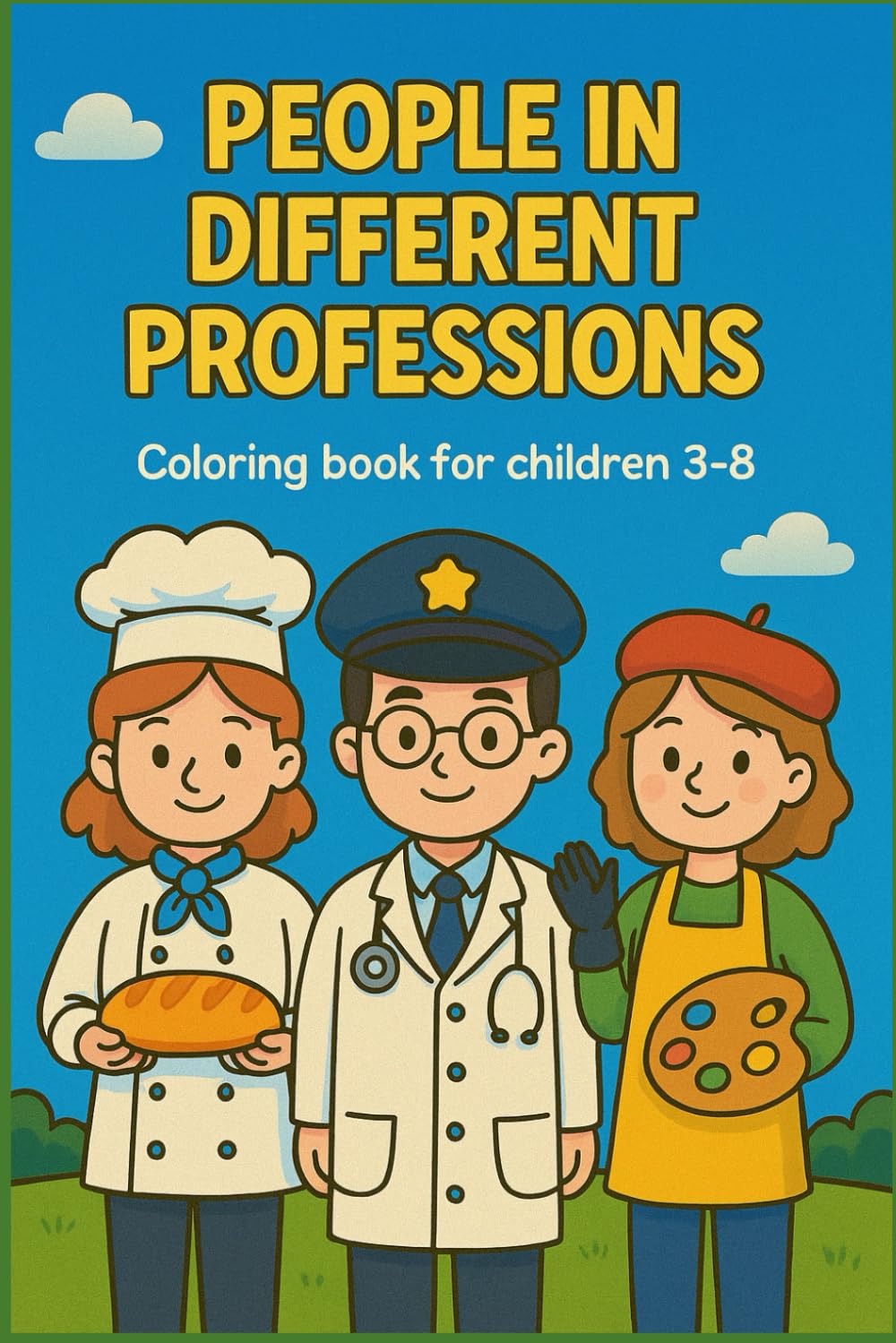 Coloring Book For Children 3-8: People In Different Professions: Fun and Educational Coloring Pages Featuring Community Helpers and Everyday Jobs