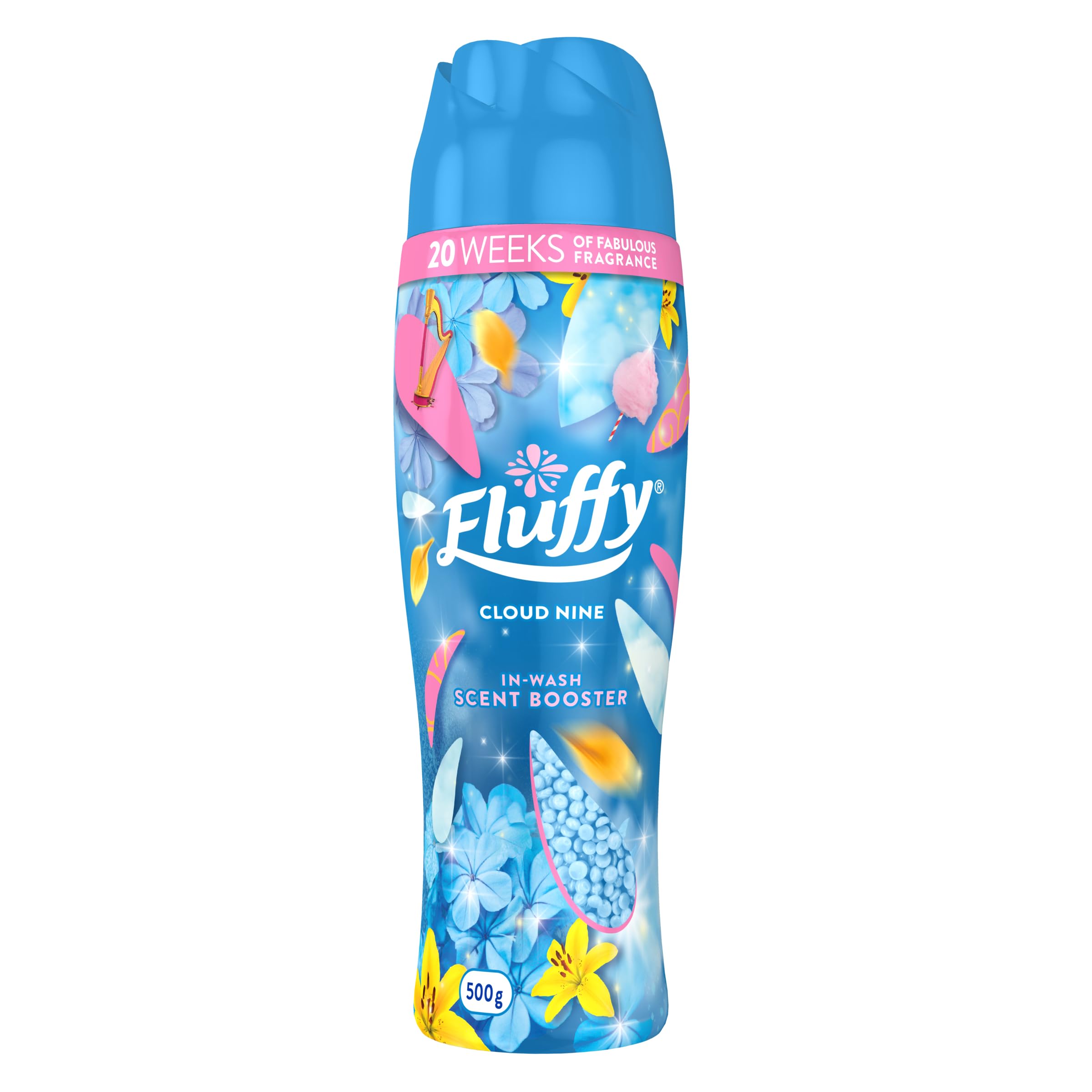 Fluffy Laundry In-Wash Scent Booster Beads, Cloud Nine, Perfume for Your Wash, 20 Weeks of...