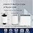 KSSKSS 2.6 Gallon Mini Drawstring Trash Bags, Small Garbage Bags by KSSKSS, Code a fit 10-15 Liter, 2.6-4 Gal, White Trash Bin Liners for Home Office Kitchen Bathroom Bedroom, 120 Counts