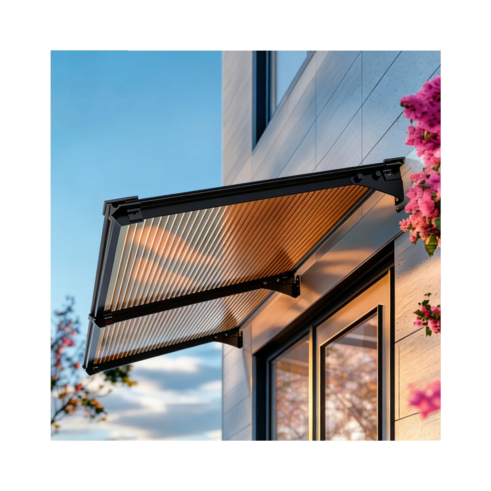 Housse de protection pluie et UV pour porte d'entrée et porche en taille 100x120 cm