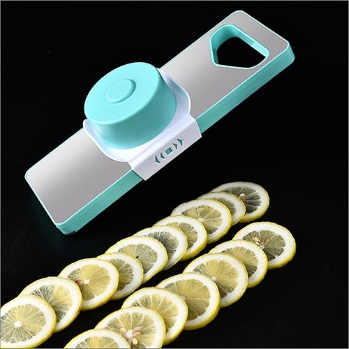 Miniatura 5 de Luvbin Cortador de mandolina 6 en 1, dispositivo de cocina multifuncional para cortar y Julienne, superficie y cuchillas de acero inoxidable