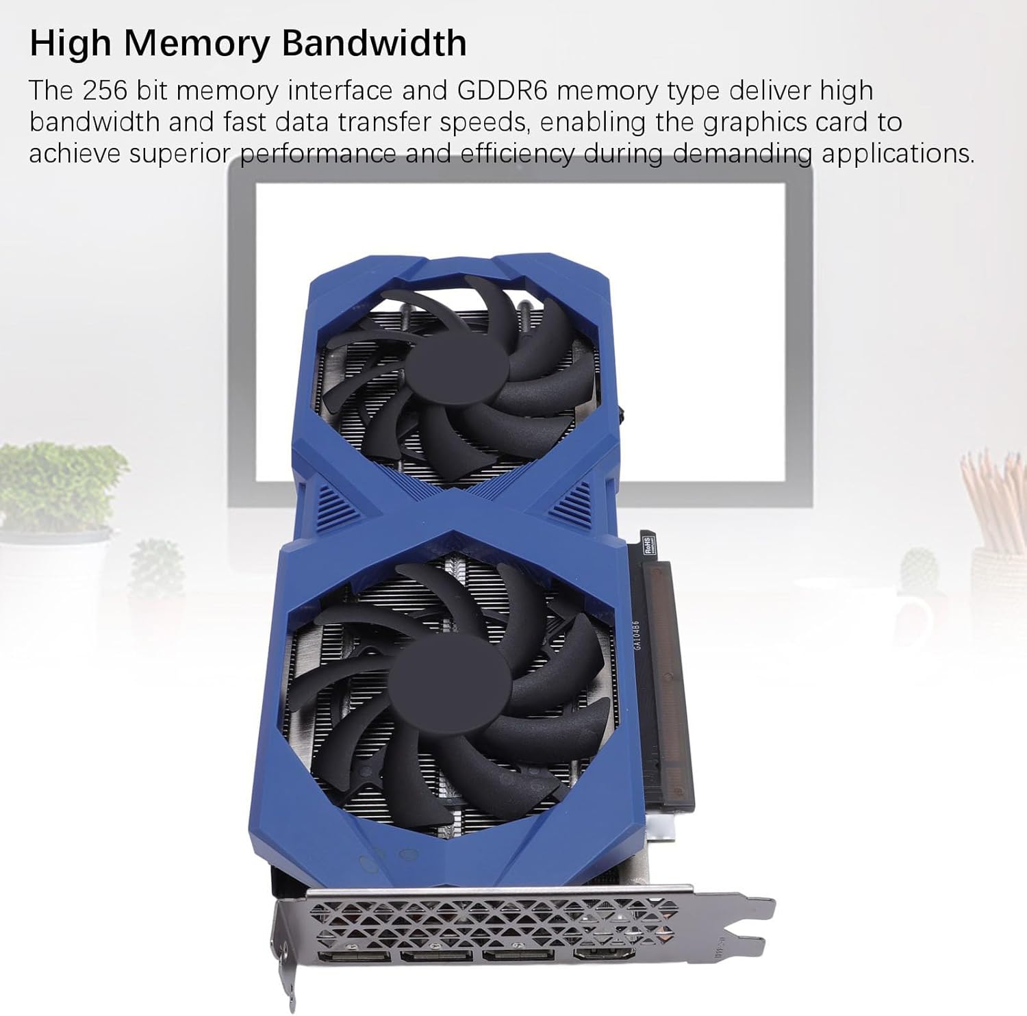 RTX 3060 Ti Graphics Card 8GB GDDR6, 256-Bit, 1410MHz Base, 1665MHz Boost, PCIe 4.0 16X, Dual Fan Cooling, 4K UHD, 1x HDMI, 3X DisplayPort, Gaming GPU - Image 4