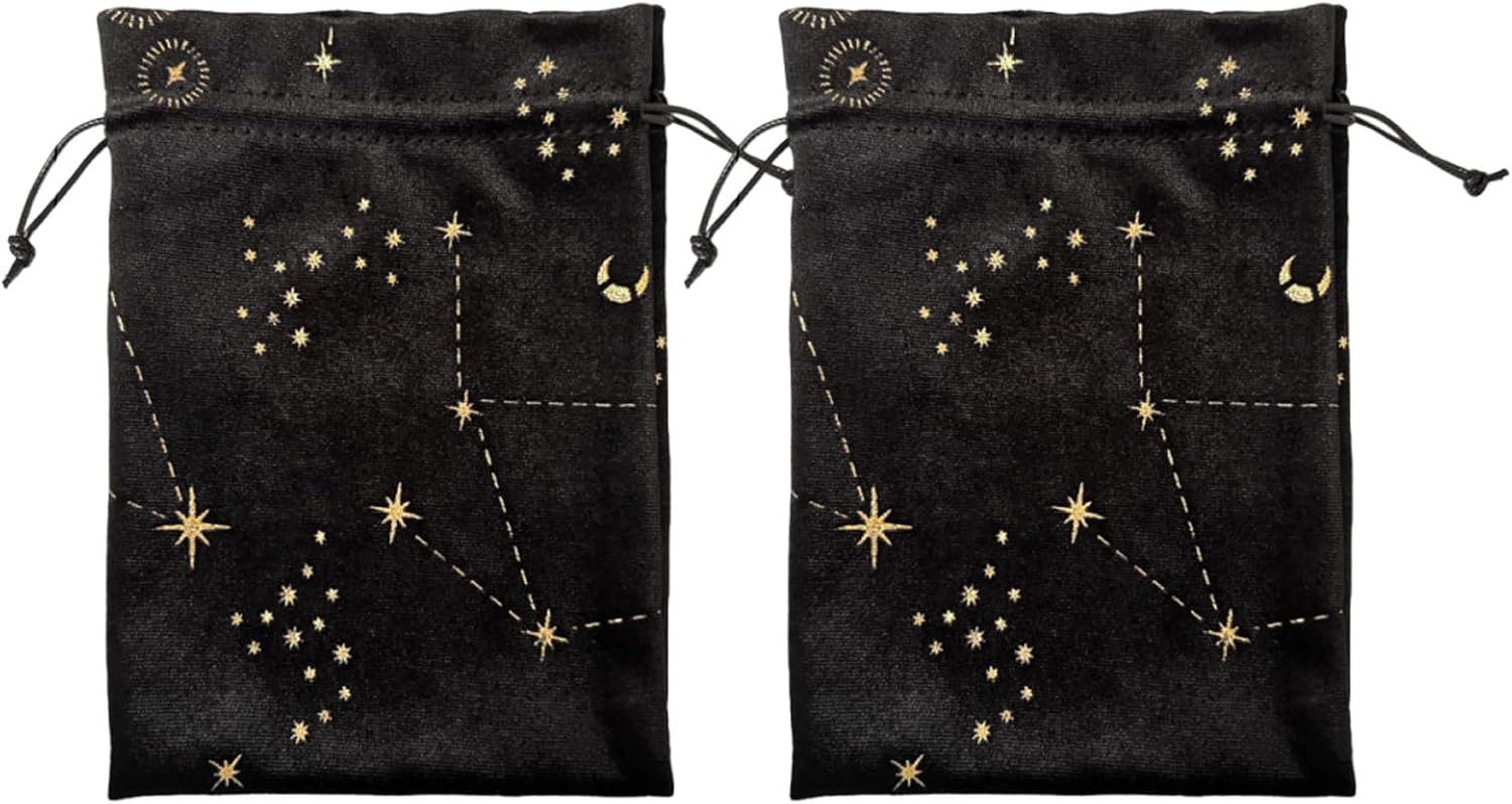 2pcs Black Velvet Drawstring Bags, 5x7in Small Reusable Gift Pouches for Bracelets and Collectibles, Portable Storage Bags for Party and Everyday Organization