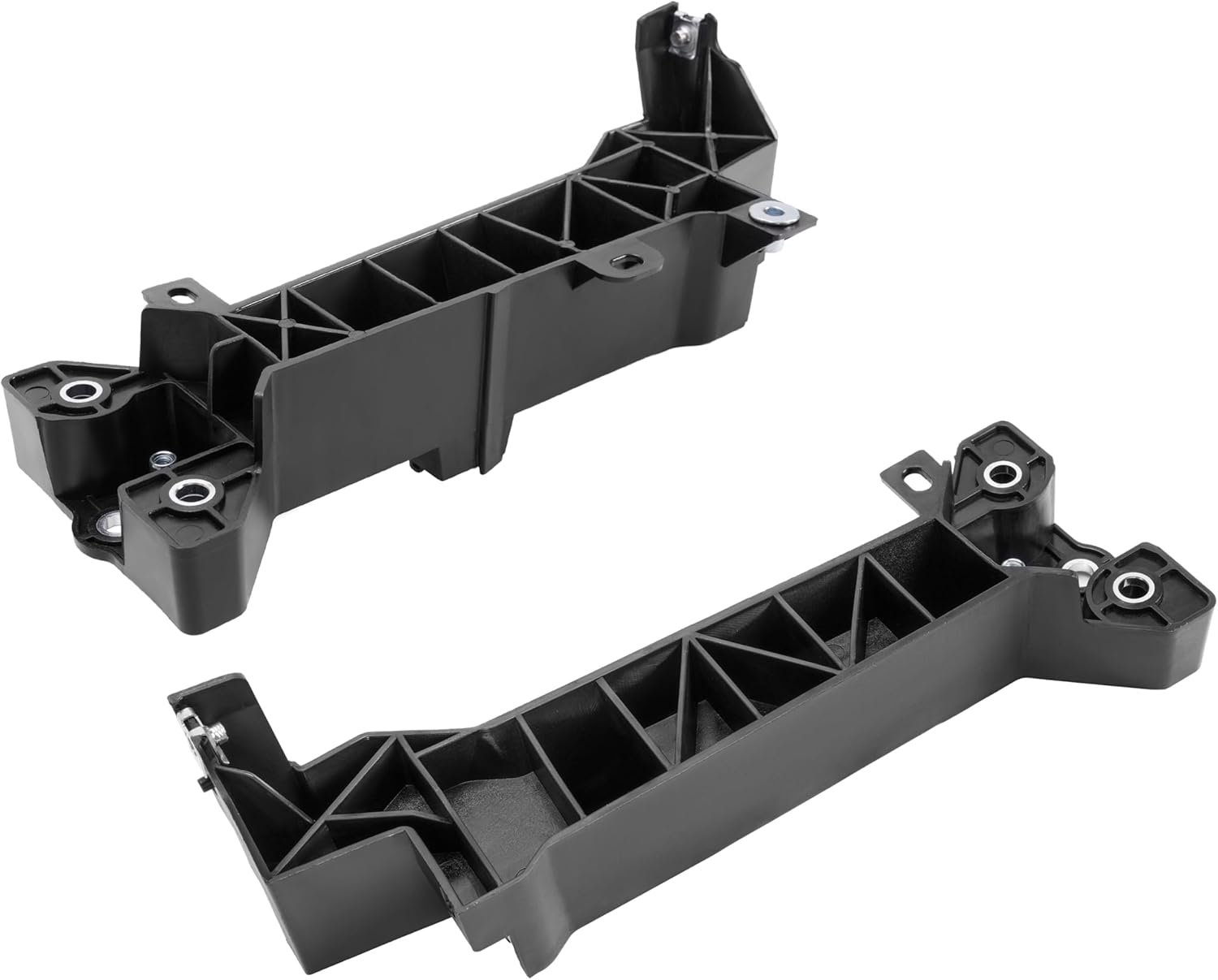 KUAFU Left & Right Radiator Headlight Core Support Bracket Compatible with 2014-2024 Infiniti Q50 2017-2022 Infiniti Q60 Replacement for IN1244100 IN1245100 625854GA0A 625844GA0A Black