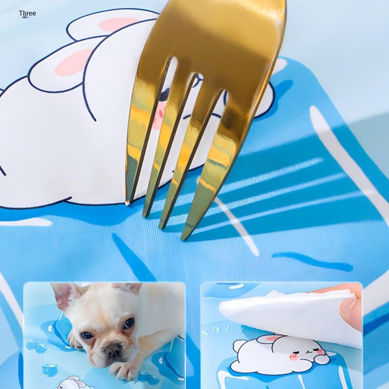 Tapis de refroidissement antidérapant pliable réutilisable pour chien