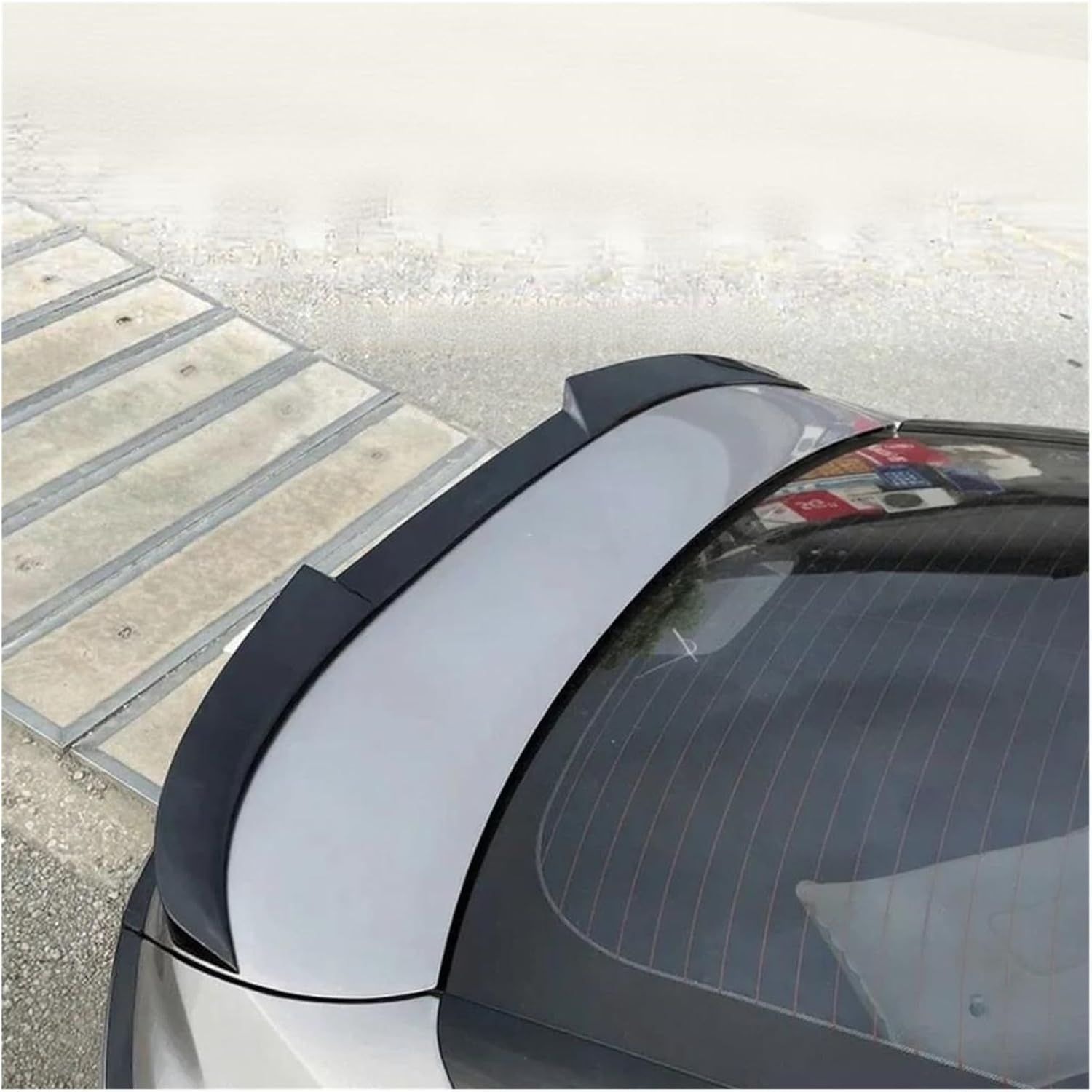 Rear Spoiler Compatible with Toyota BZ3 2022-2025 Car Real Carbon Fibe Trunk Lid Lip Body Kit Wings Sport Styling Tuning Exterior Accessories(Unpainted)