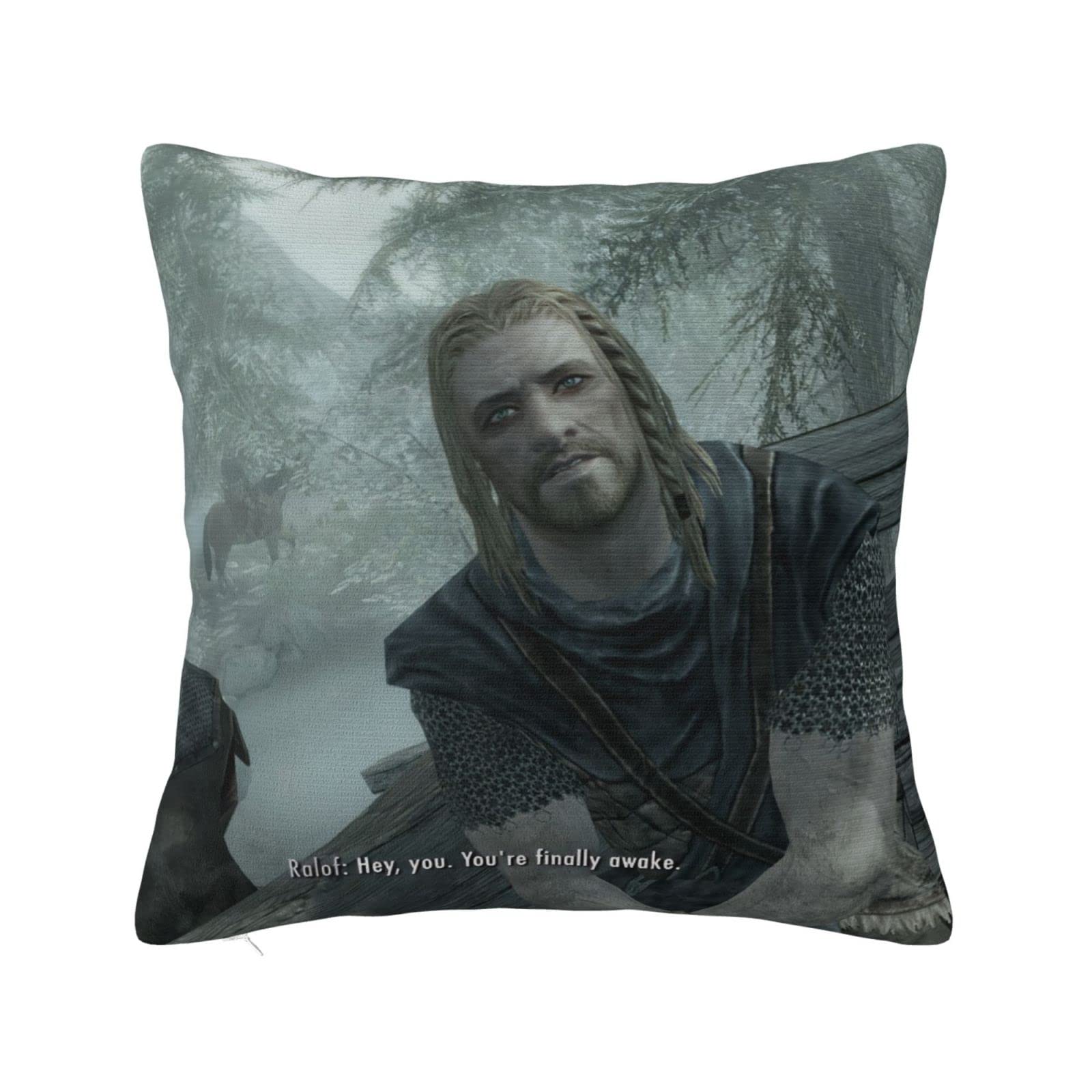Yingd You're Finally Awake Bedroom Couch Sofa Square Pillow Case Home Decorative Throw Pillow Covers X 45Cm X 45Cm