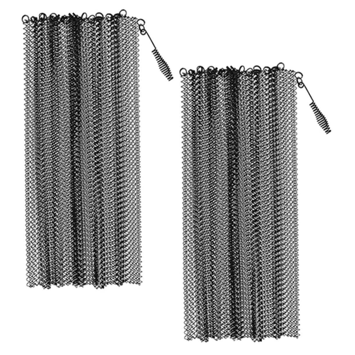 Rideaux pare-étincelles de cheminée métalliques pour éviter les brûlures au sol