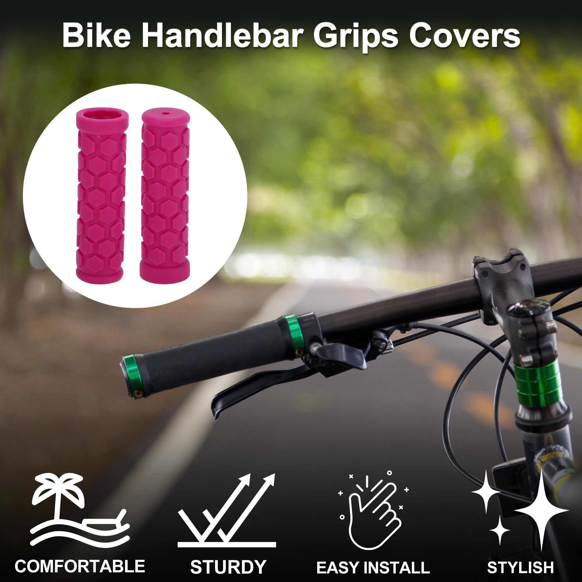 TUCKBOLD Bike Handlebar Grips Covers 102mm Long Lightweight - Image 2