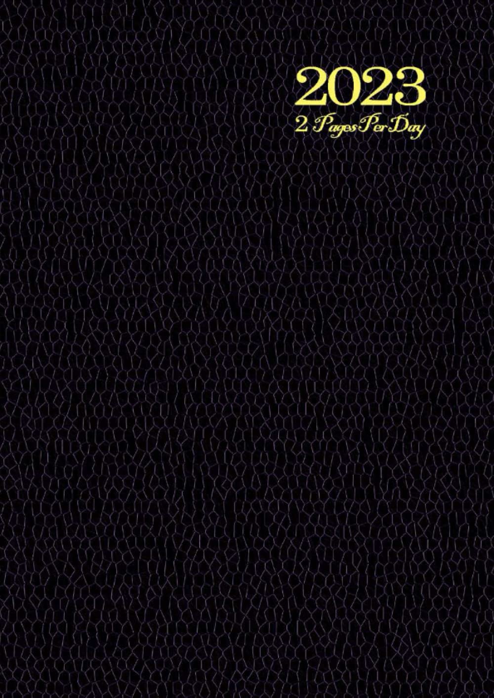 buy-2-page-per-day-diary-2023-a4-black-cover-two-full-pages-for-each