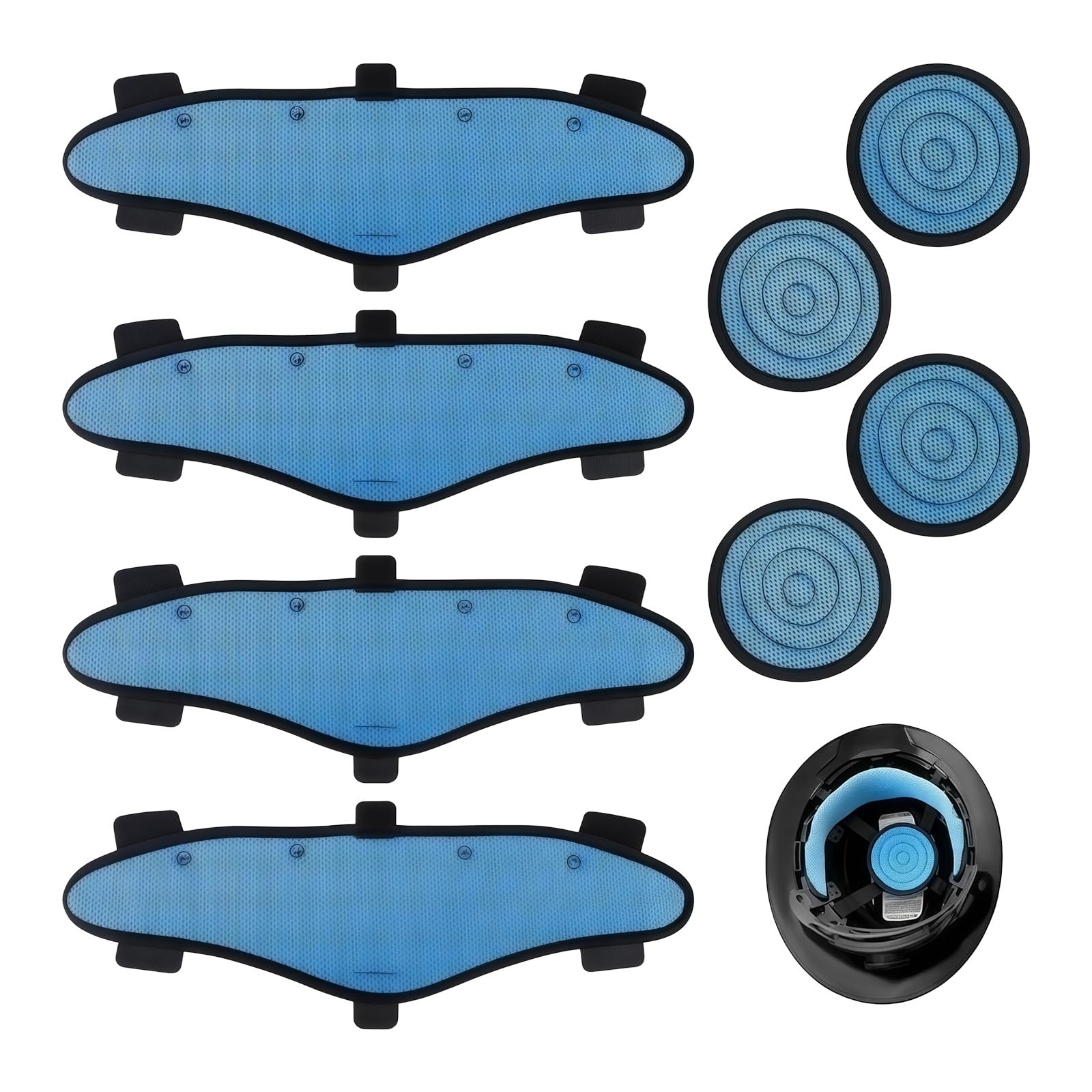 Cazstyk A Replacement Helmet Liner & Sweatband Set With Thick Cushioning Top Pad For Enhances Comfort Nd Sweat Bsorption Breathable Insert
