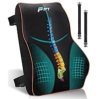 POOTACK Lombare Sedia Ufficio, Cuscino Ergonomico in Memory Foam