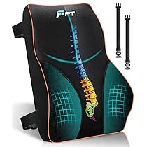 POOTACK Lombare Sedia Ufficio, Cuscino Ergonomico in Memory Foam, Cuscino Lombare Auto, Cuscino Lombare Auto, Supporto Schiena Sedia Gaming e poltrona reclinabile migliora la zona di comfort lombare