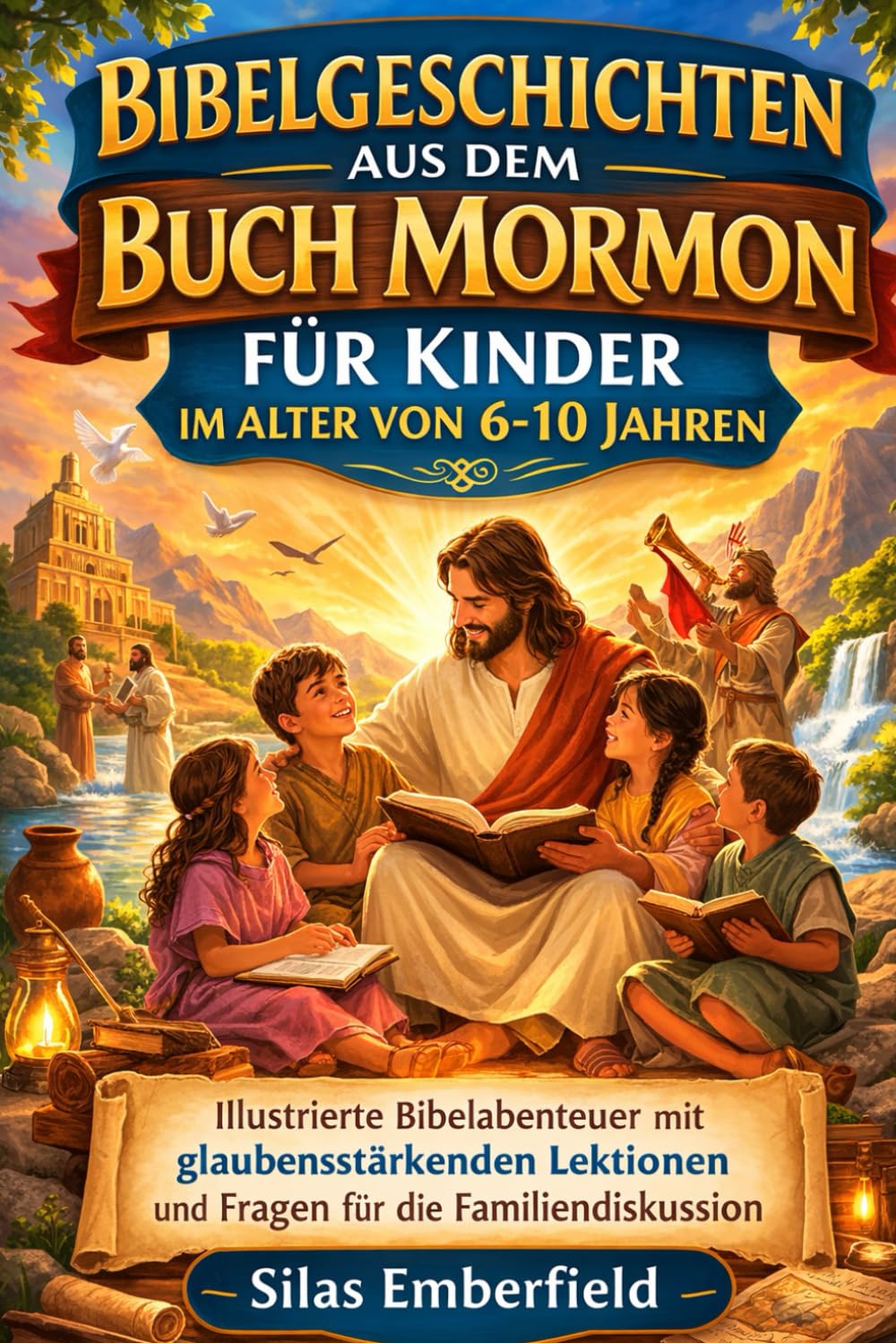 BIBELGESCHICHTEN AUS DEM BUCH MORMON FÜR KINDER IM ALTER VON 6-10 JAHREN: Illustrierte Bibelabenteuer mit glaubensstärkenden Lektionen und Fragen für die Familiendiskussion