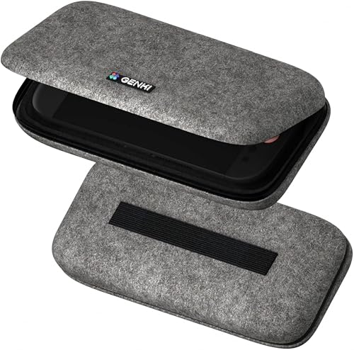 GENKI Sleeper Case for Nintendo Switch 2 – Wool-Wrapped Hard Shell Travel Case, Crushproof & Water-Resistant, Hidden Zipper, Fits Console with Force Field 2 or Attack Vector (Feather)