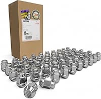 Vista 14 de Wheel Accessories Parts 20 piezas de tuercas de llanta M14x1.5, rosca de 14x1.5, tuerca de seguridad tipo bellota, 1.4" de largo, negras