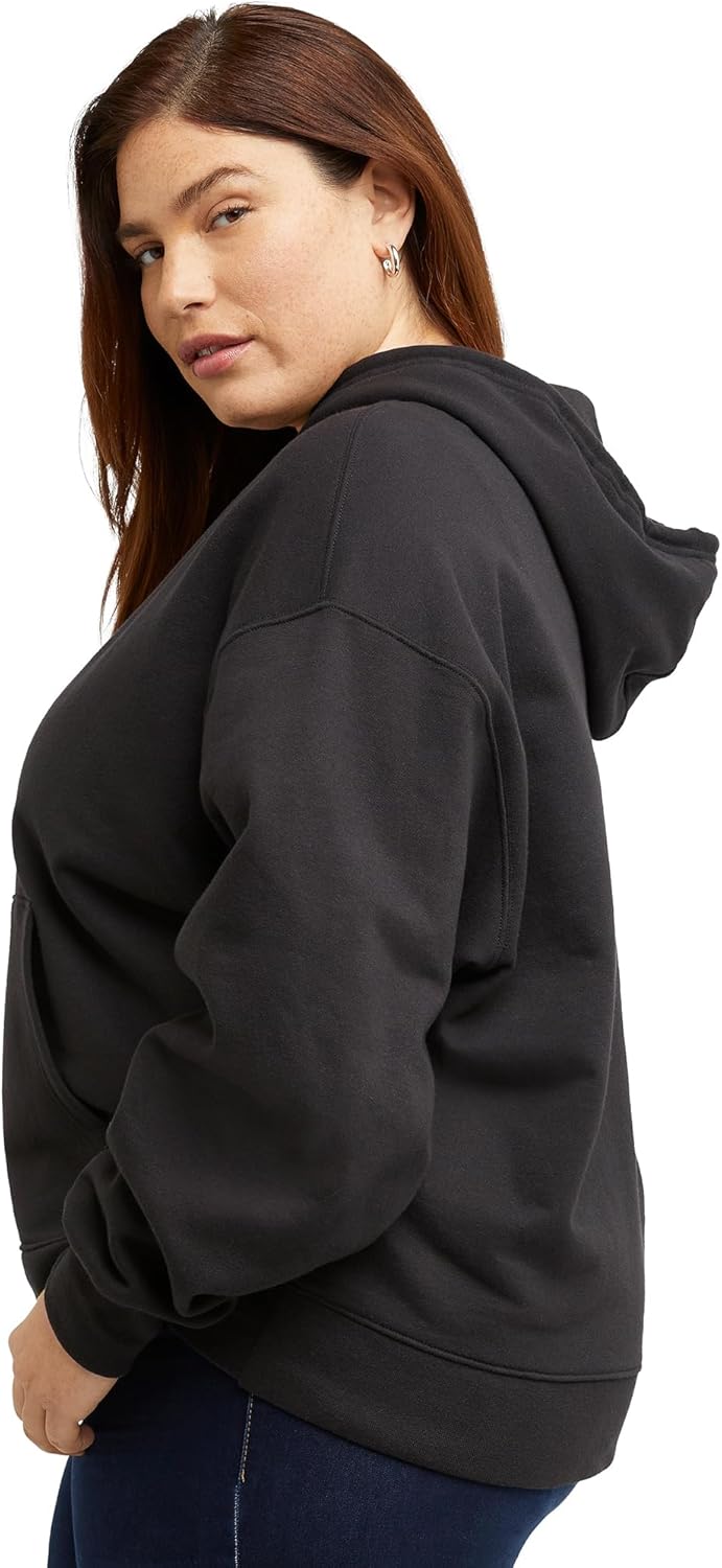 Hanes womens Originals Pullover Hoodie, Midweight Fleece Hooded Sweatshirt for Women, Available in Plus - Image 3