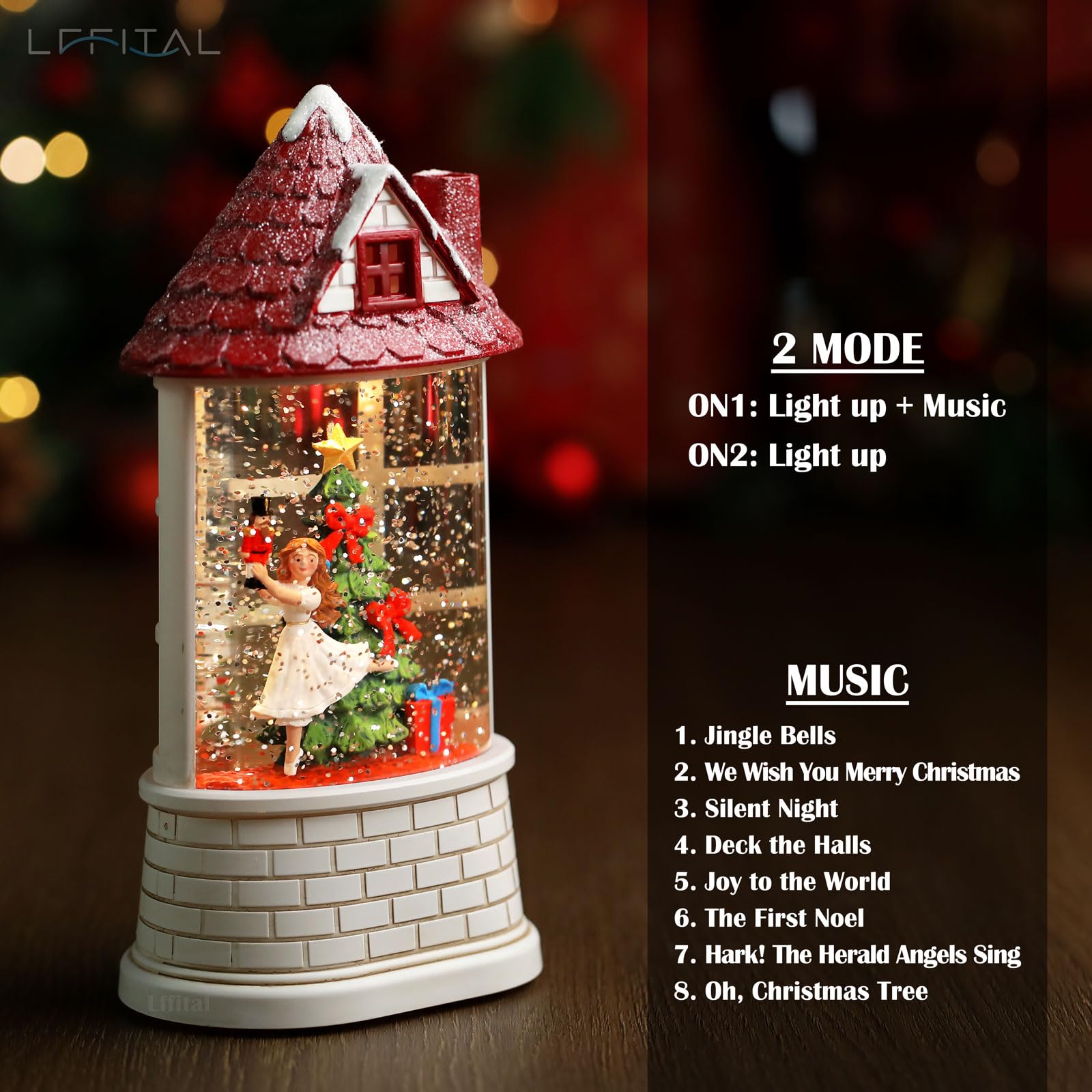 Amazon.co.jp: クリスマス スノードーム バレリーナ くるみ割り人形