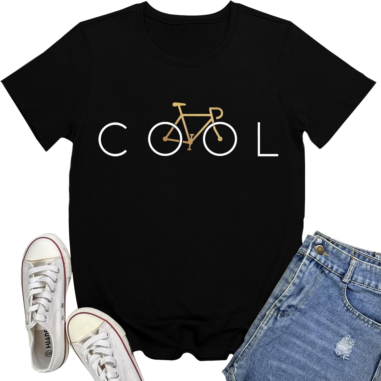 Bike Shirts for Women Cool Bicycle T-Shirt Cycling Lover Cyclist Tee Tops