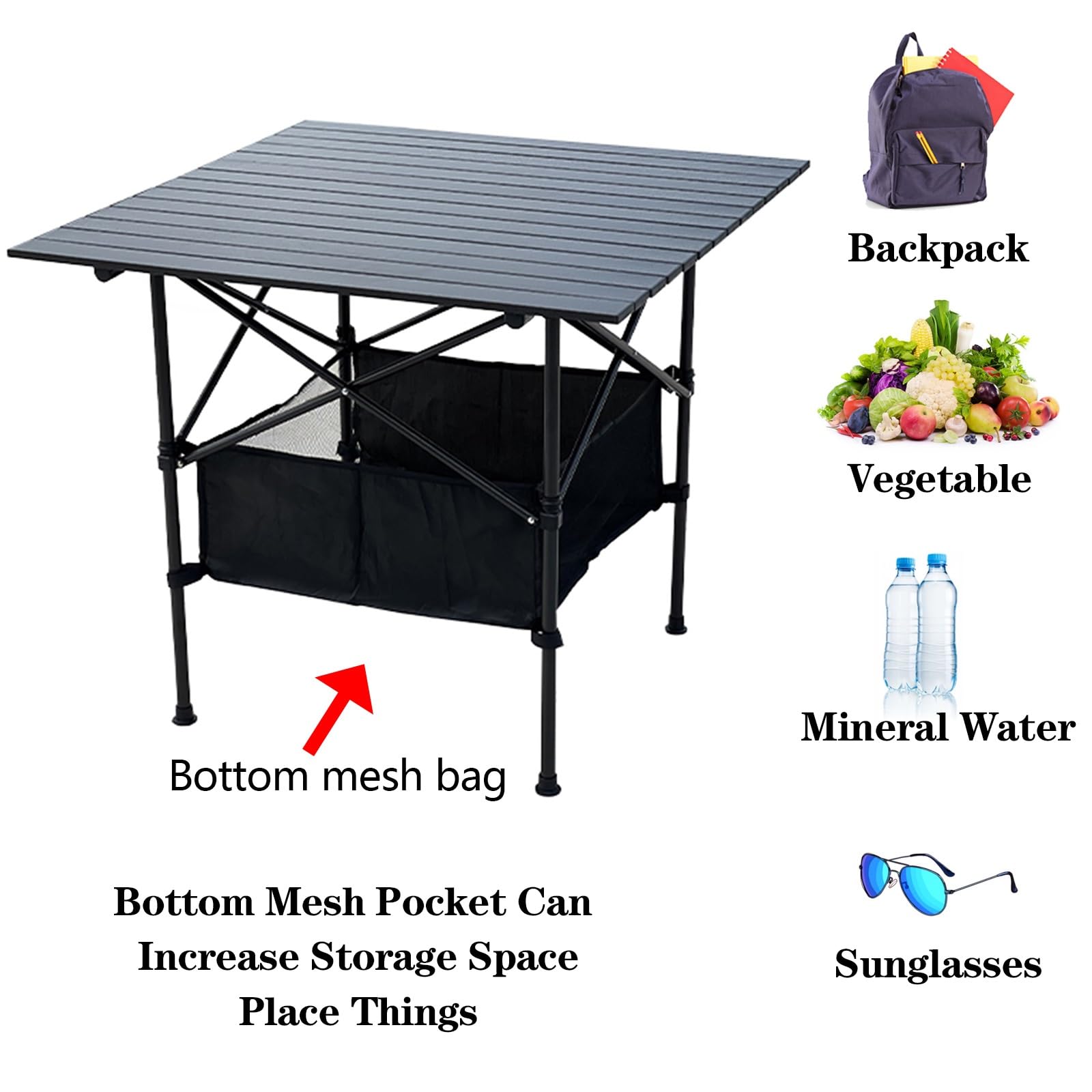 Przenośny składany stół piknikowy odporny na warunki atmosferyczne aluminiowy stół na karty na imprezy kempingowe wesela ogród balkon duży rozmiar 140 x 70 cm