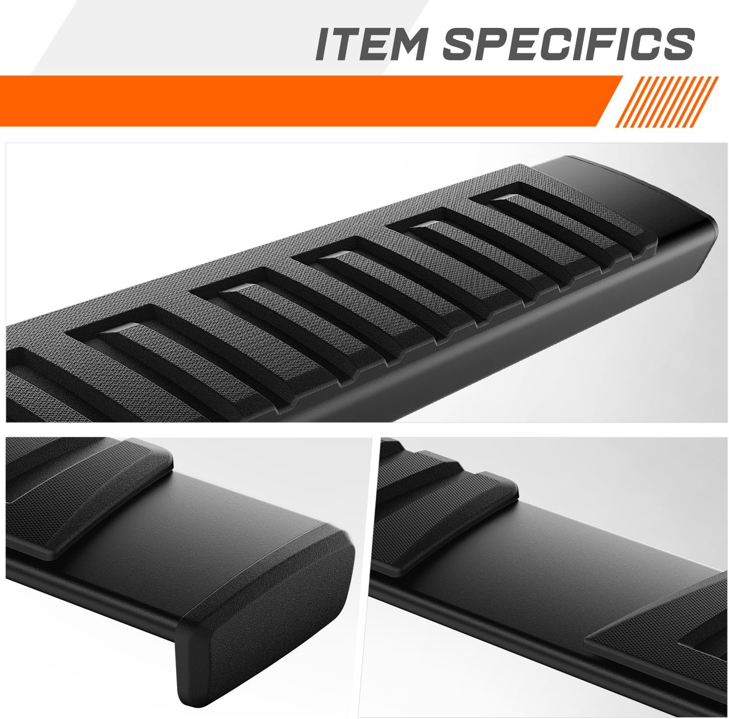 6" Black Aluminum Running Boards Side Step Nerf Bars Compatible with 05-23 Toyota Tacoma Access/Extended Cab