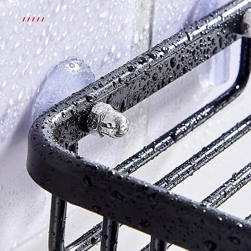 Miniatura 6 de Jabonera dorada para pared de ducha, jabonera adhesiva de acero inoxidable para baño, soporte de jabón sin taladro, estante de almacenamiento,